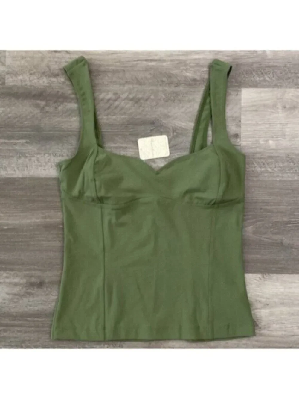 Free People Somewhere Sometime Tank Womens Small Evergreen Woods Cami Top Boho